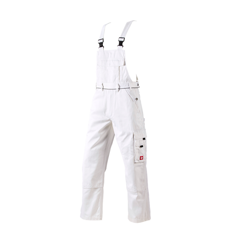 Work Trousers: Bib & brace e.s.classic  + white 2