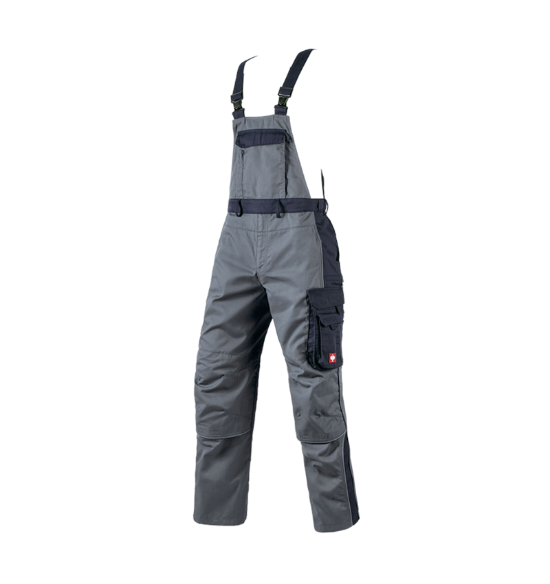 Work Trousers: Bib & Brace e.s.active + grey/navy 2