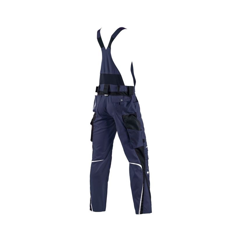 Pantalons de travail: Salopette e.s.motion + bleu foncé/noir 3
