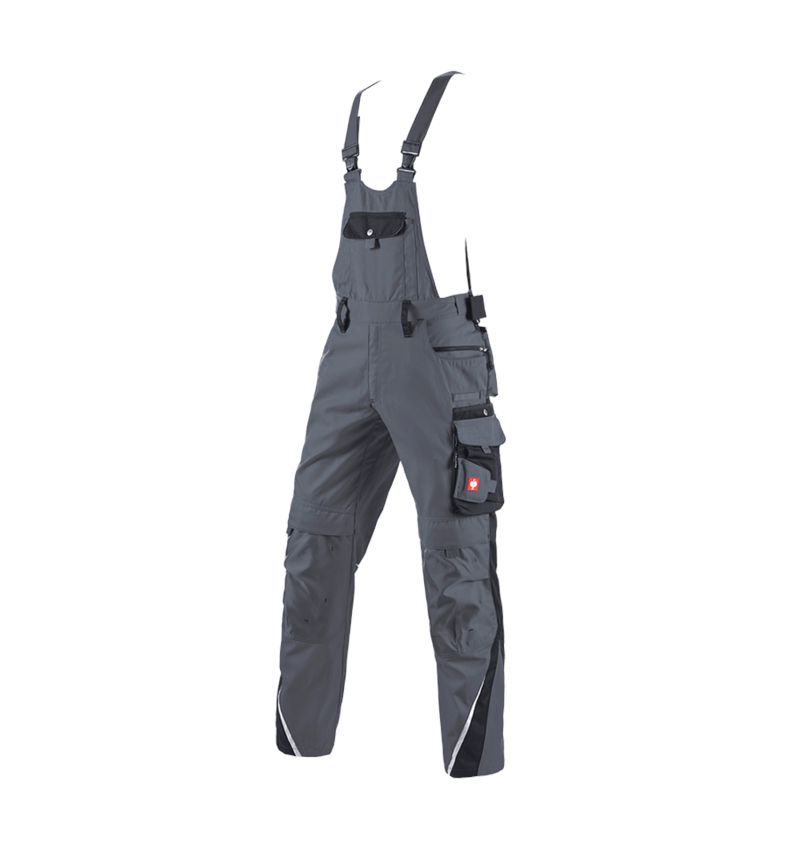 Pantalons de travail: Salopette e.s.motion + gris/noir 2