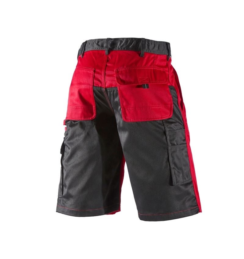 Pantalons de travail: Short e.s.image + rouge/noir 5