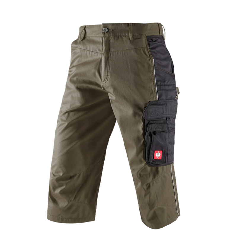 Plumbers / Installers: e.s.active 3/4 length trousers + olive/black 2