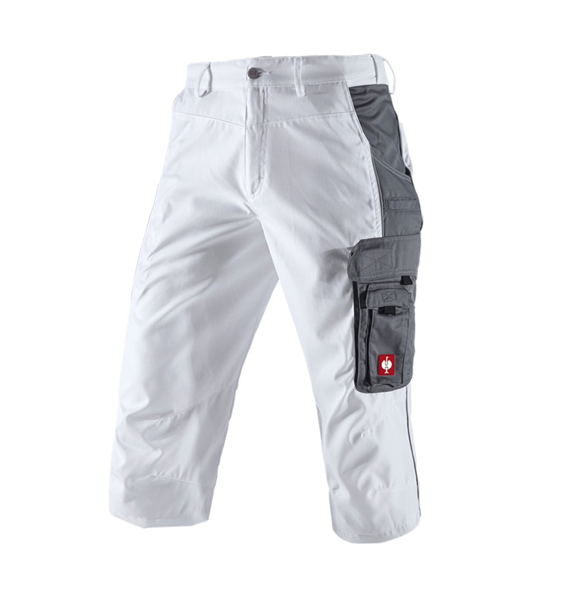 Plumbers / Installers: e.s.active 3/4 length trousers + white/grey 2