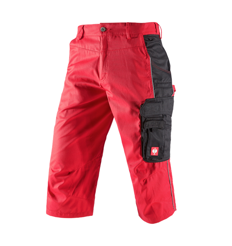 Plumbers / Installers: e.s.active 3/4 length trousers + red/black 2