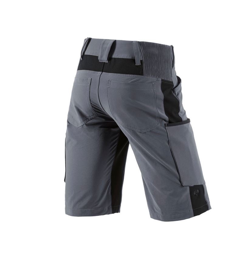 Work Trousers: Shorts e.s.vision stretch, men's + grey/black 2