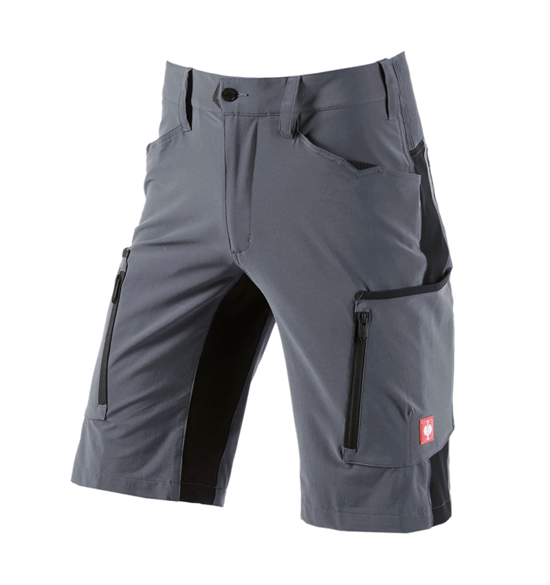 Work Trousers: Shorts e.s.vision stretch, men's + grey/black 1