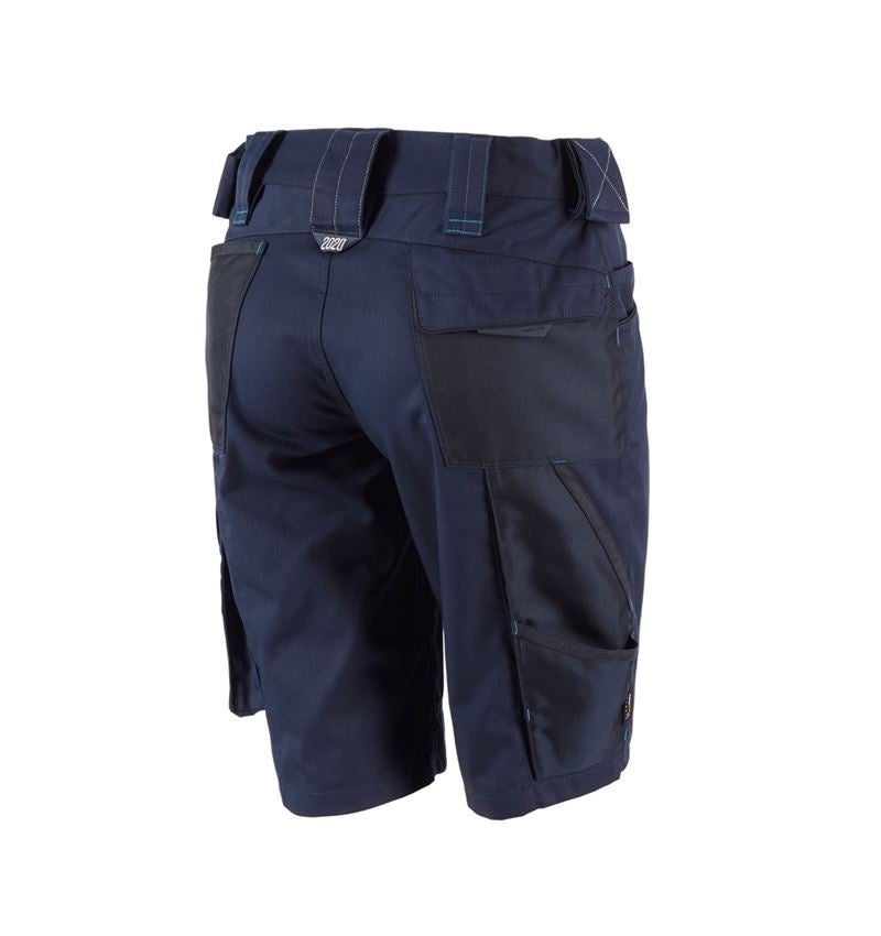 Work Trousers: Shorts e.s.motion 2020, ladies' + navy/atoll 3