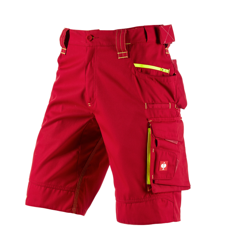 Pantalons de travail: Short e.s.motion 2020 + rouge vif/jaune fluo 2