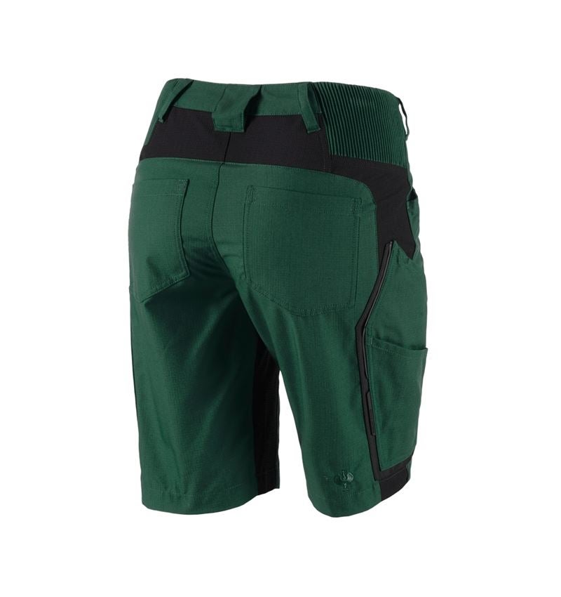 Work Trousers: Shorts e.s.vision, ladies' + green/black 3