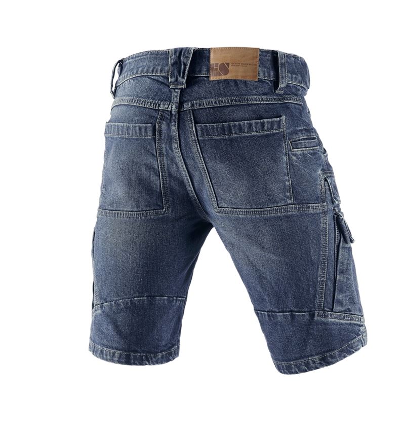 Pantalons de travail: e.s. Short en jeans cargo Worker POWERdenim + darkwashed 3