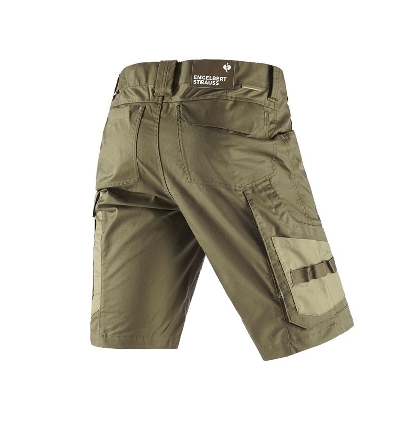 Work Trousers: Shorts e.s.concrete light + mudgreen/stipagreen 4