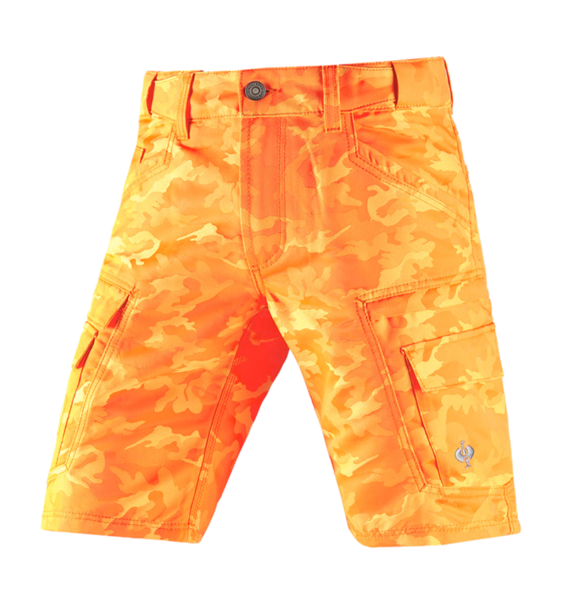 Work Trousers: e.s. Shorts color camo + camouflage orange 2