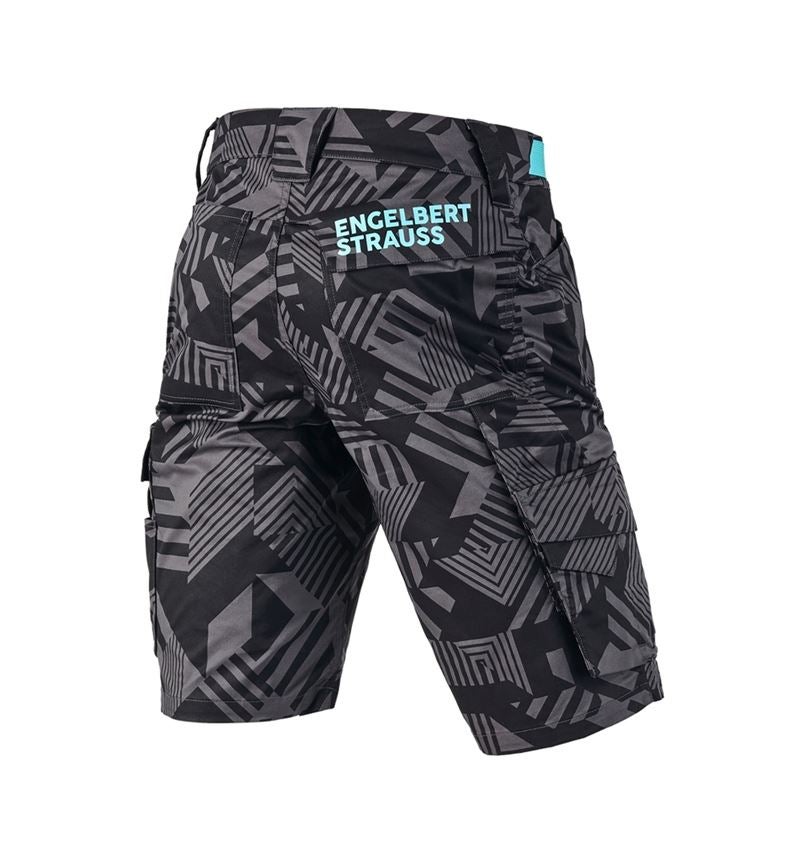 Work Trousers: Shorts e.s.trail + black/anthracite/lapisturquoise 3