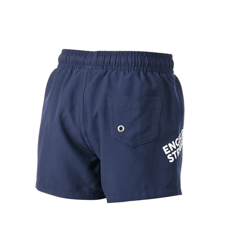 Shorts: Short de bain e.s.trail, enfants + bleu profond/blanc 3
