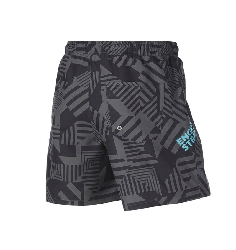Work Trousers: Bathing shorts e.s.trail + black/anthracite/lapisturquoise 4
