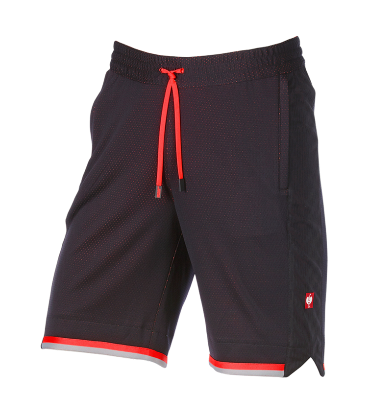 Work Trousers: Functional shorts e.s.ambition + black/high-vis red 3