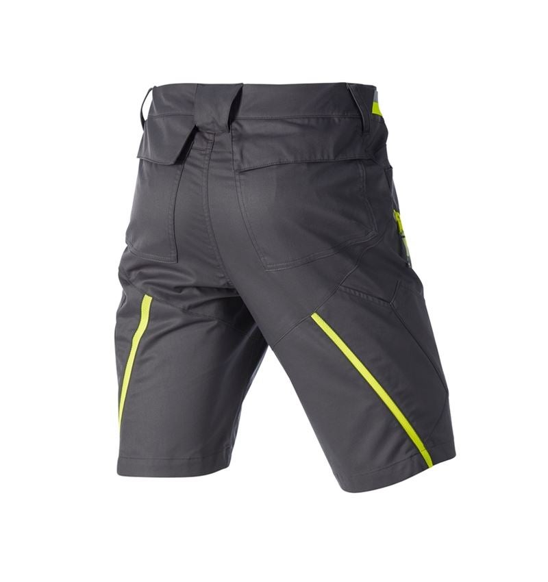Pantalons de travail: Short à poches multiples e.s.ambition + anthracite/jaune fluo 7