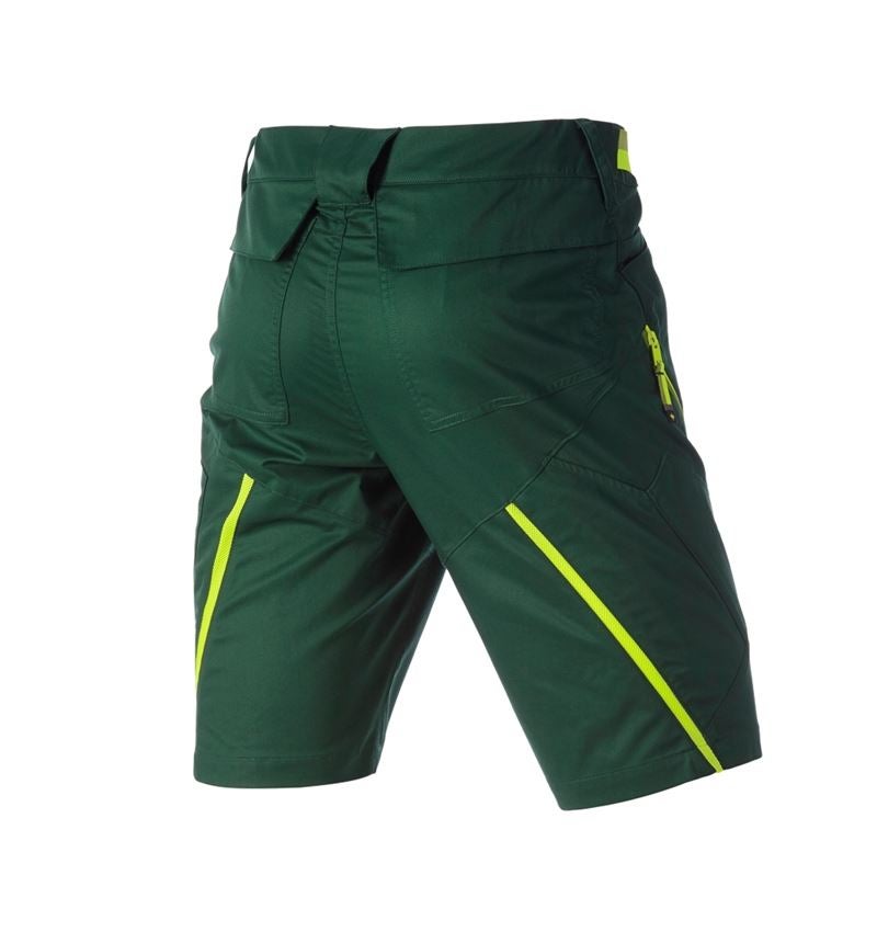 Work Trousers: Multipocket shorts e.s.ambition + green/high-vis yellow 7