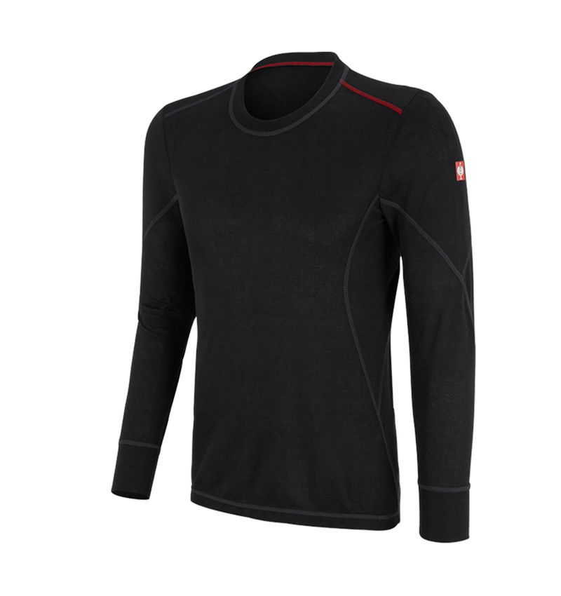 Sous-vêtements | Vêtements thermiques: e.s. Fonction-Longsleeve basis-light + noir 2