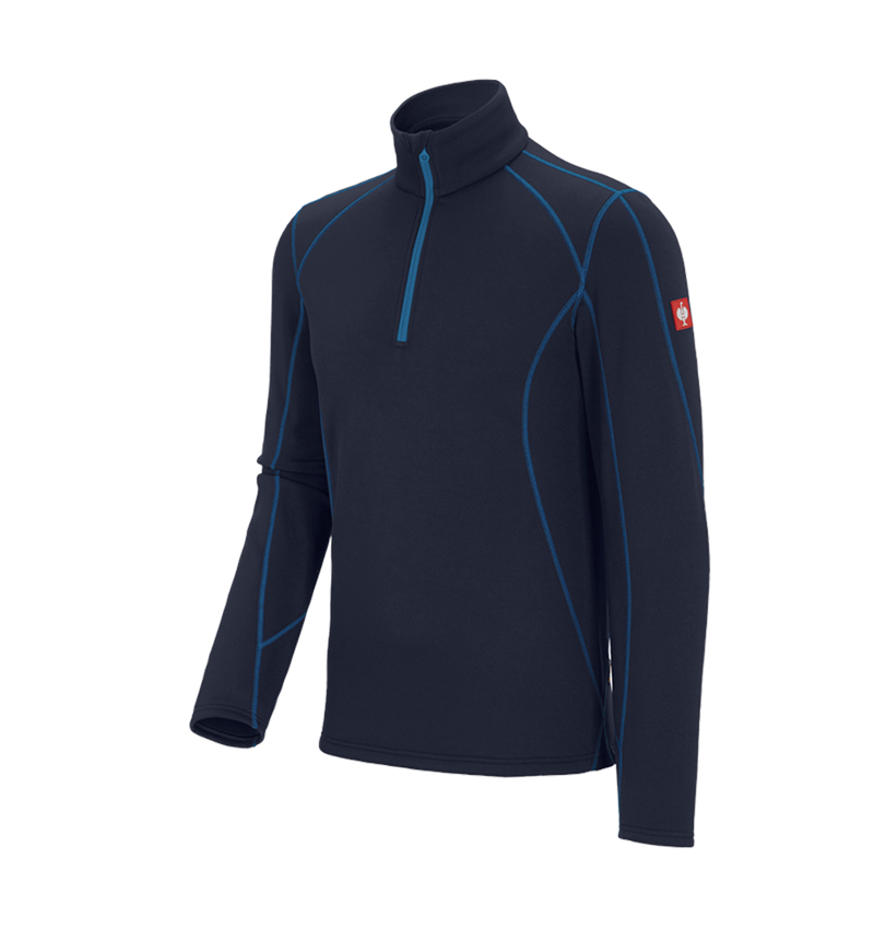 Shirts, Pullover & more: Functional-Troyer thermo stretch e.s.motion 2020 + navy/atoll 2