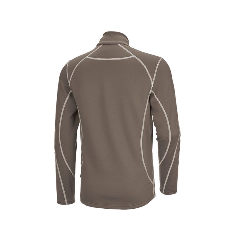 Shirts & Co.: Funkt.-Troyer thermo stretch e.s.motion 2020 + stein/gips 3
