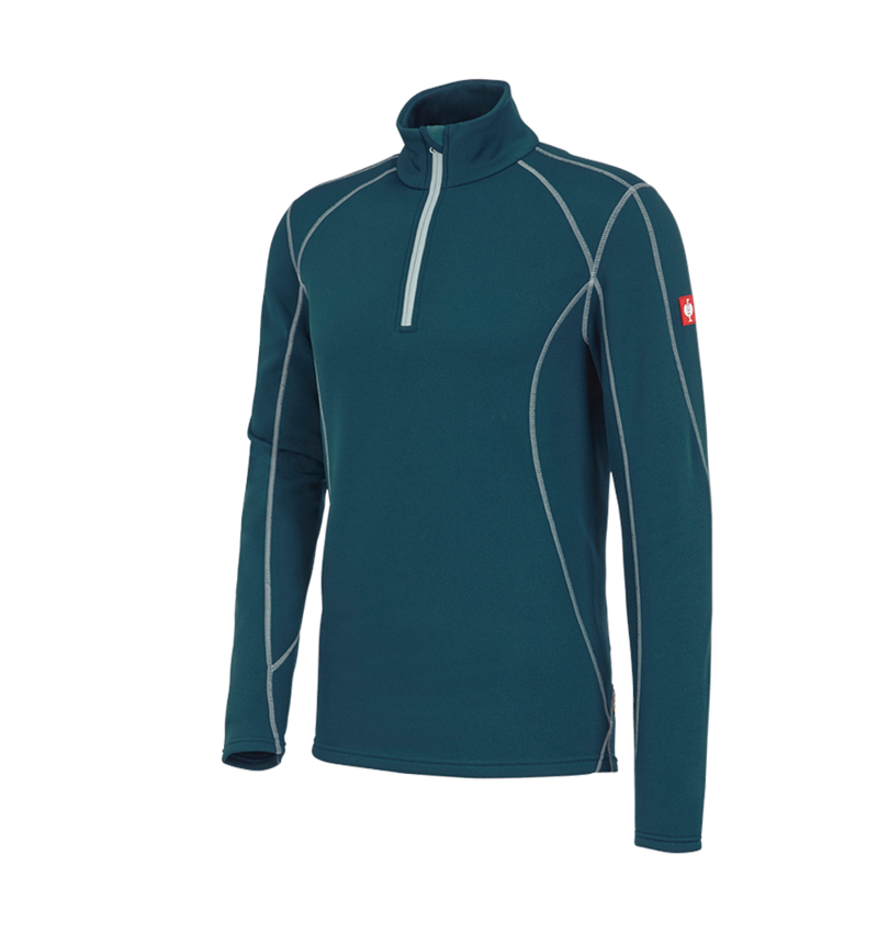 Menuisiers: Pull de fonct. thermo stretch e.s.motion 2020 + bleu marin/platine 2