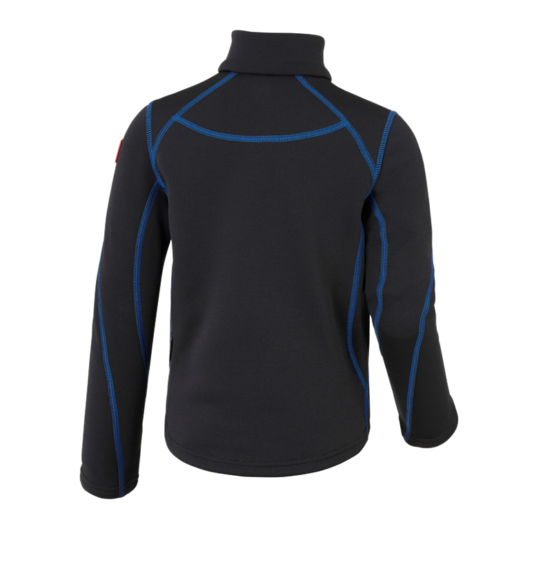 Shirts, Pullover & more: Funct.Troyer thermo stretch e.s.motion 2020 child. + graphite/gentianblue 3