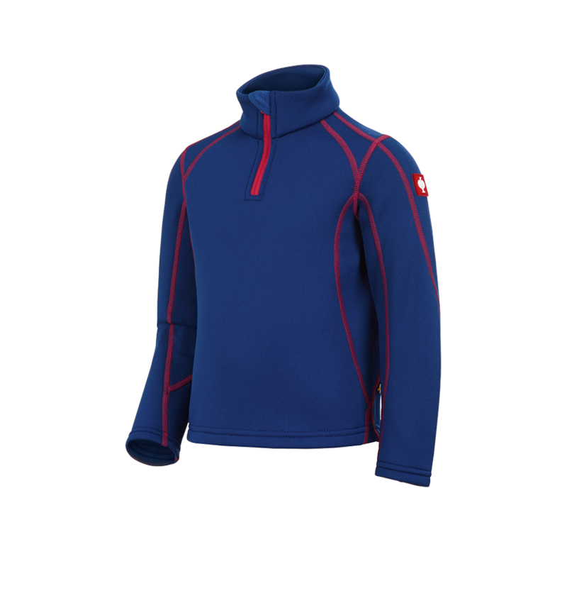 Shirts, Pullover & more: Funct.Troyer thermo stretch e.s.motion 2020 child. + royal/fiery red 2