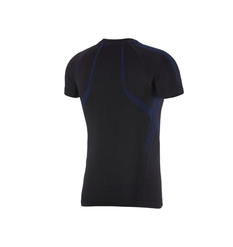 Sous-vêtements | Vêtements thermiques: e.s. T-Shirt fonctionnel seamless - warm + noir/bleu gentiane 2