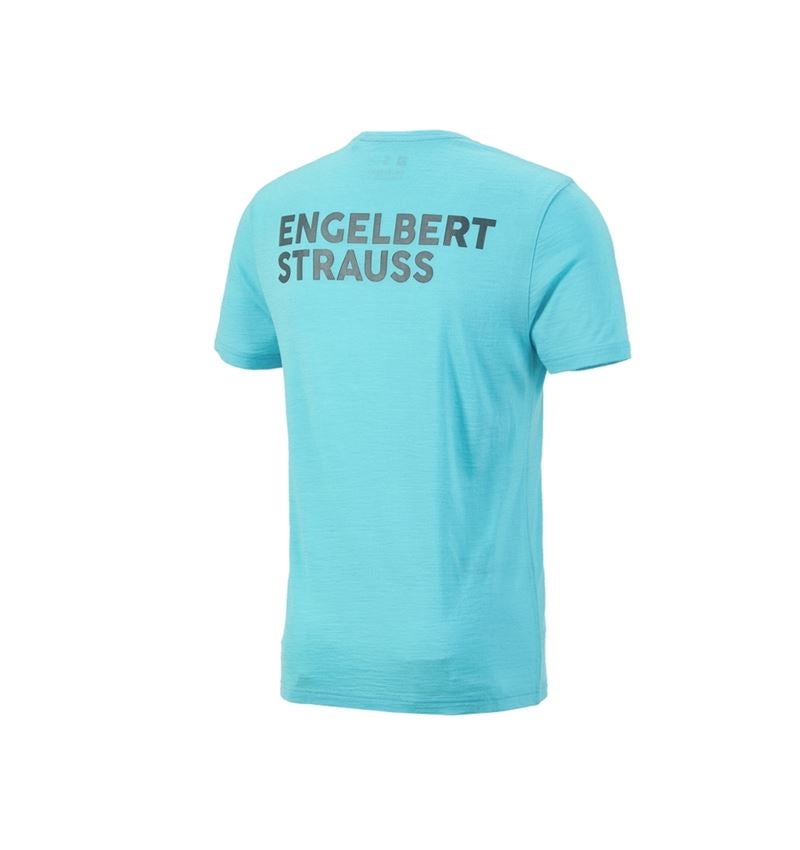 Shirts, Pullover & more: T-Shirt Merino e.s.trail + lapisturquoise/anthracite 5