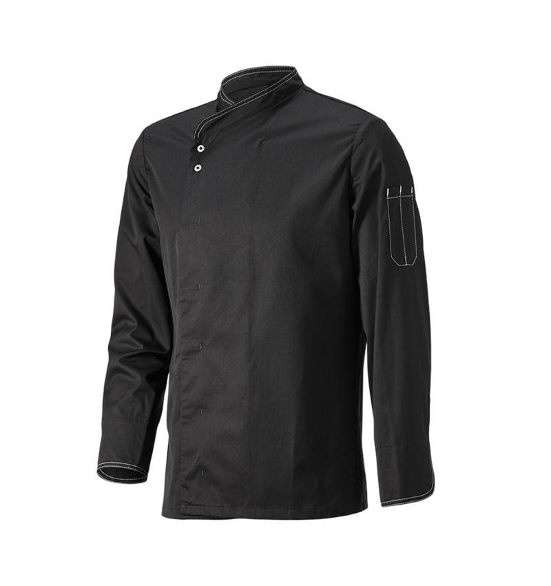 Shirts & Co.: Kochjacke Lyon + schwarz 2