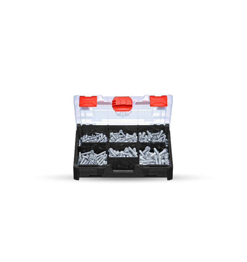 Schrauben: Zylinderschrauben-Sort ISO 4762 in STRAUSSbox mini