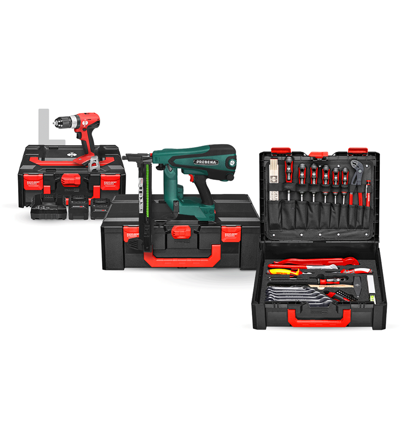 Werkzeuge: 18,0 V Akku-Hybrid Beton-Nagler-Set
