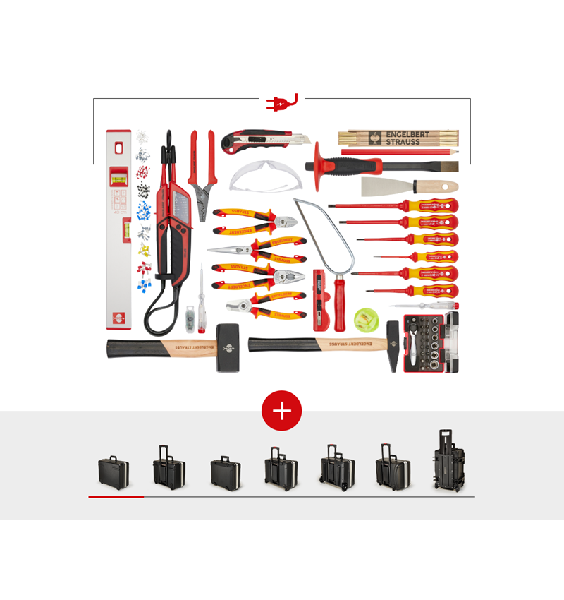 Outils: Jeu d'outils électrique avec coffre à outils