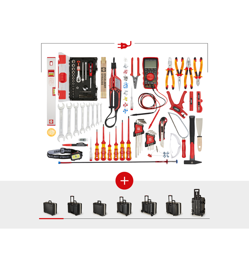 Mallette à outils: Jeu d'outils électrique professionnel avec coffre