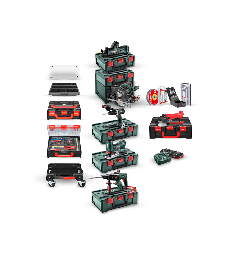 Outils électriques: Pack combiné Metabo 18V XV 3x 4,0 Ah LiHD+chargeur