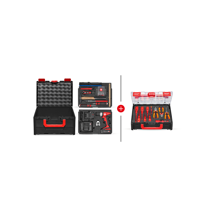 Elektrowerkzeuge: STRAUSSbox Werkzeug-Set 215 midi Elektro Classic
