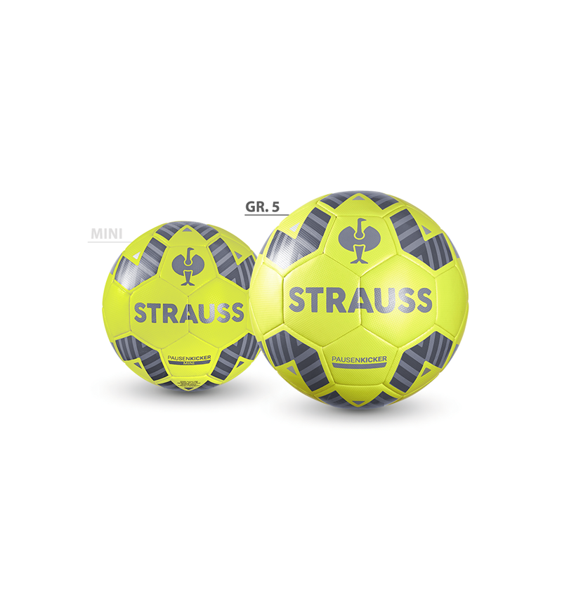 Accessories: STRAUSS football + acid yellow