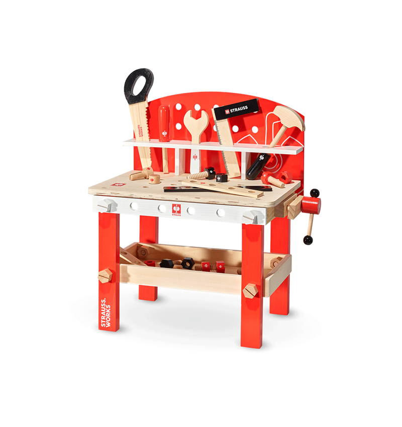 For the little ones: STRAUSS wooden workbench kids