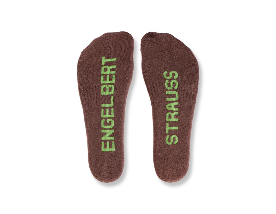 Socks: e.s. Allround socks Classic light/high + chestnut/seagreen