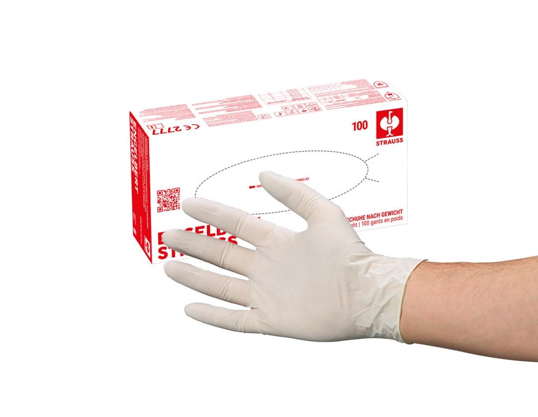 Disposable Gloves: Disposable latex gloves, lightly powdered