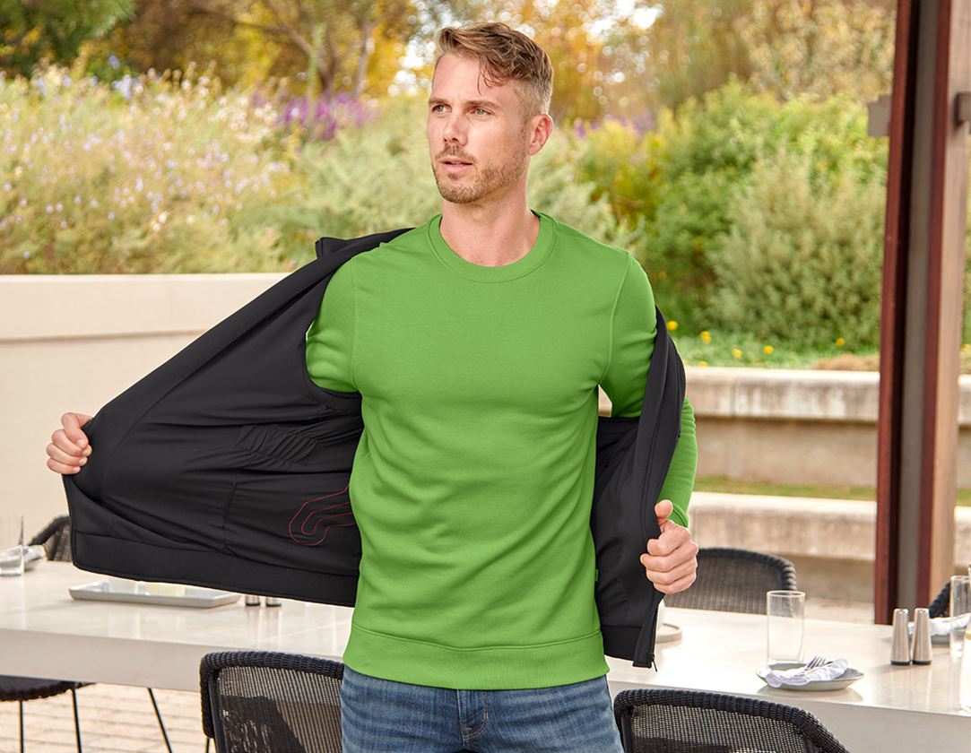 Shirts & Co.: e.s. Sweatshirt poly cotton + seegrün 1