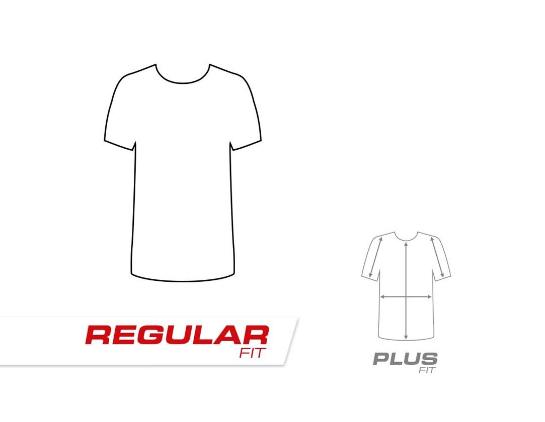 Shirts, Pullover & more: e.s. T-shirt cotton stretch, ladies' + platinum