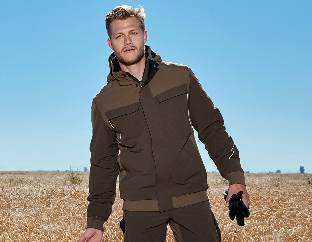 Work Jackets: Winter functional jacket e.s.dynashield + hazelnut/chestnut