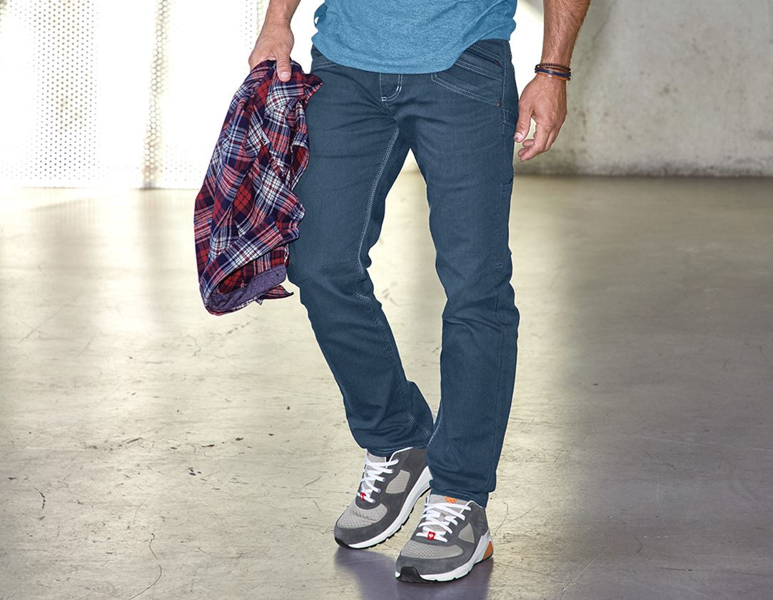 Pantalons de travail: Pantalon à poches multiples e.s.vintage + bleu arctique