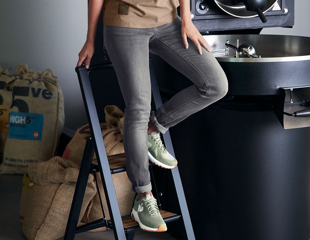 Pantalons de travail: e.s. Jeans stretch à 5 poches, femmes + graphitewashed 1