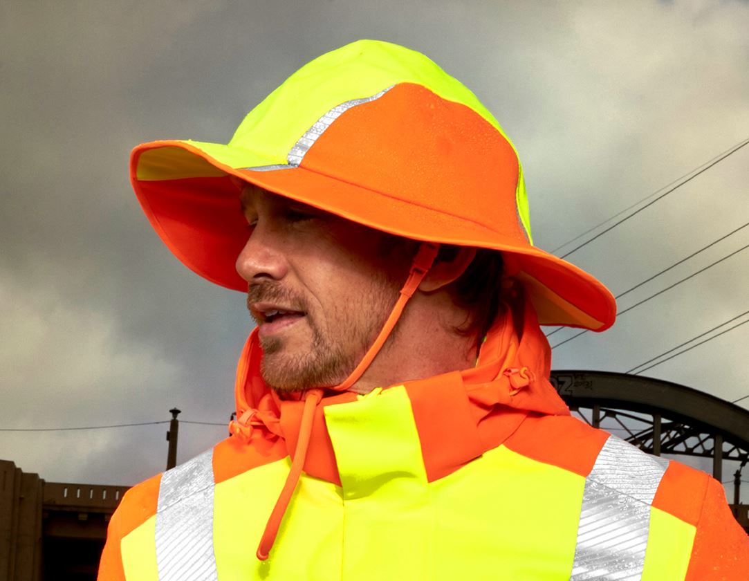 Accessories: Functional rain hat e.s.motion 2020 + high-vis yellow/high-vis orange 1