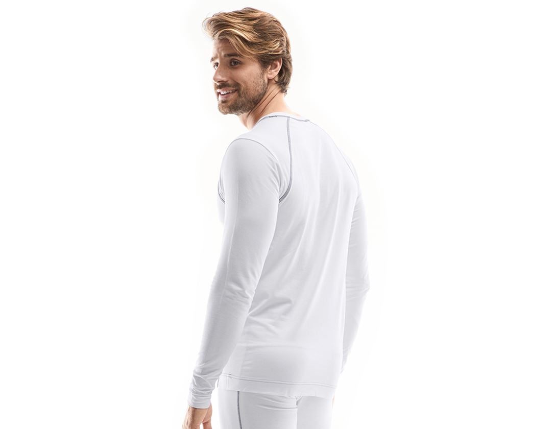 Underwear | Functional Underwear: e.s. cotton stretch long sleeve basis-light + white 1