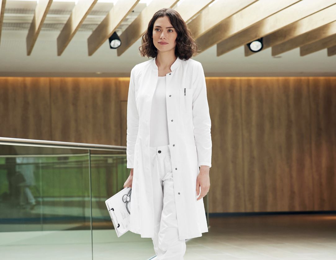 Healthcare Coats | Work Coats: Ladies' Work Coat Kira + white