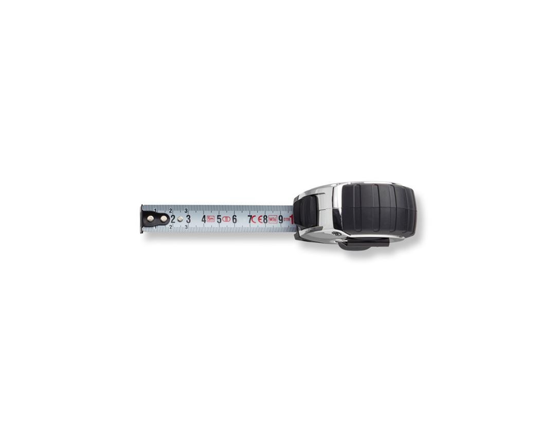 Measuring tools: e.s. pocket tape measure chrom grip
